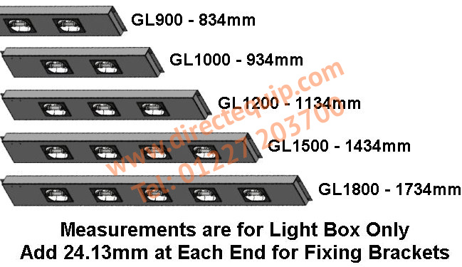 Parry Gantry Heat Lamps for Fitting to Gantries